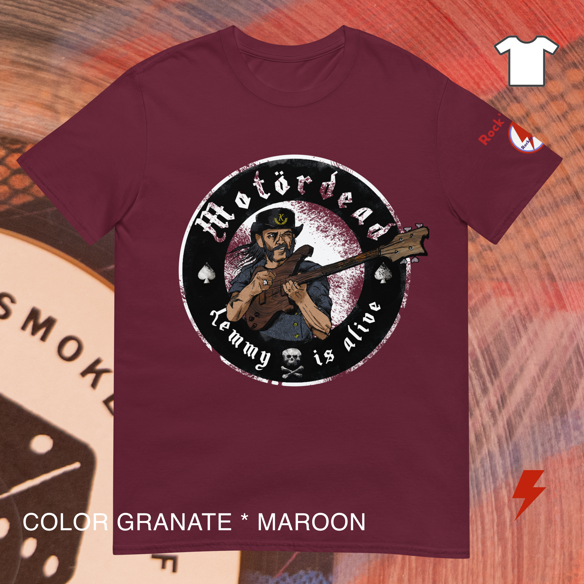 CAMISETA RECTA LEMMY