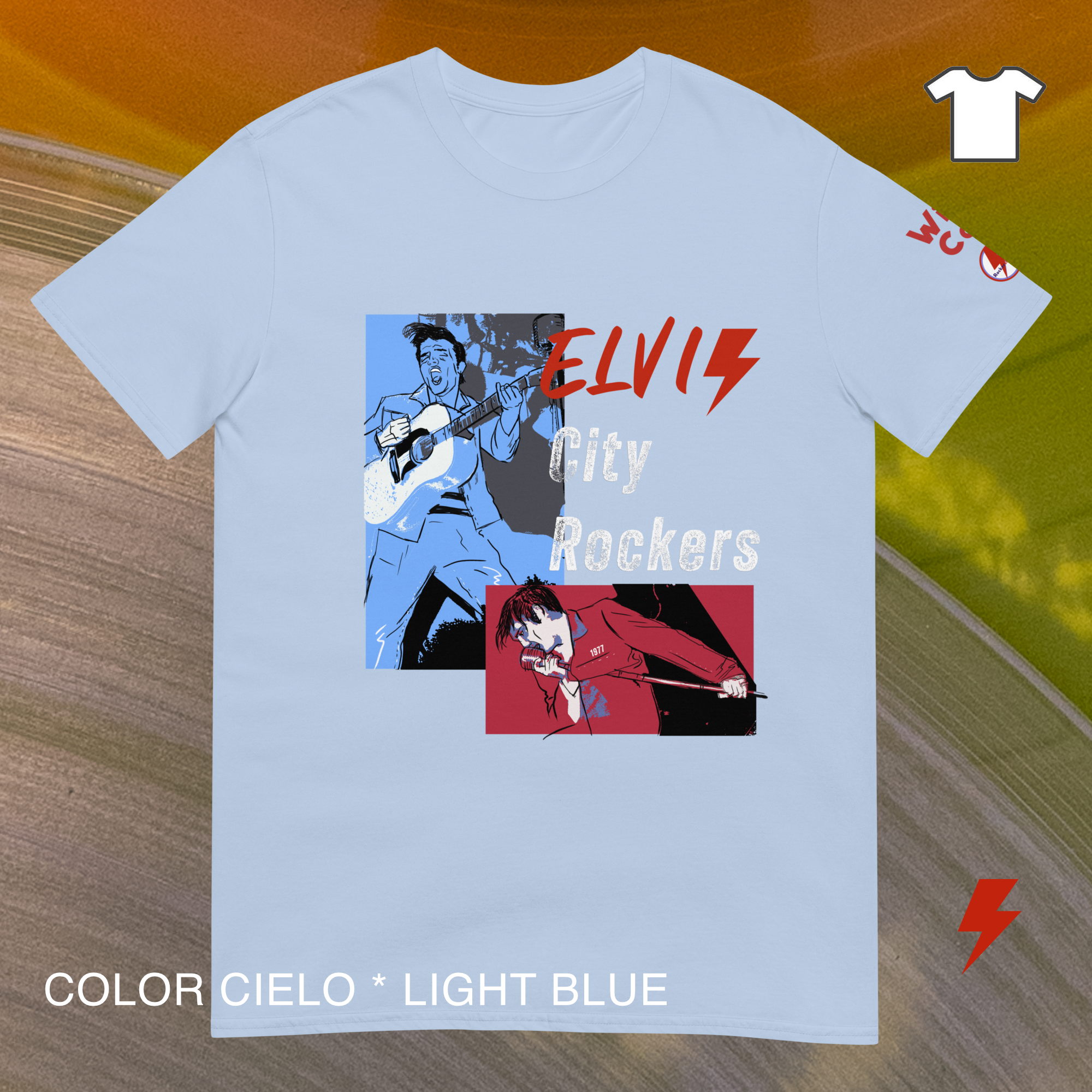 ELVIS ROCKERS camiseta recta