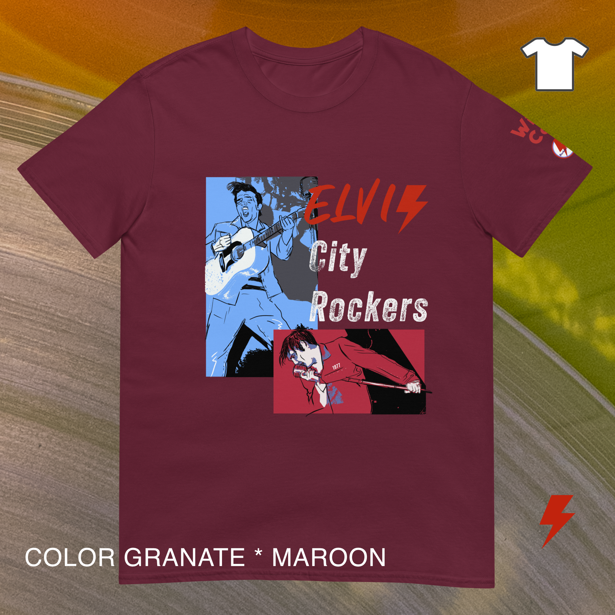 ELVIS ROCKERS camiseta recta