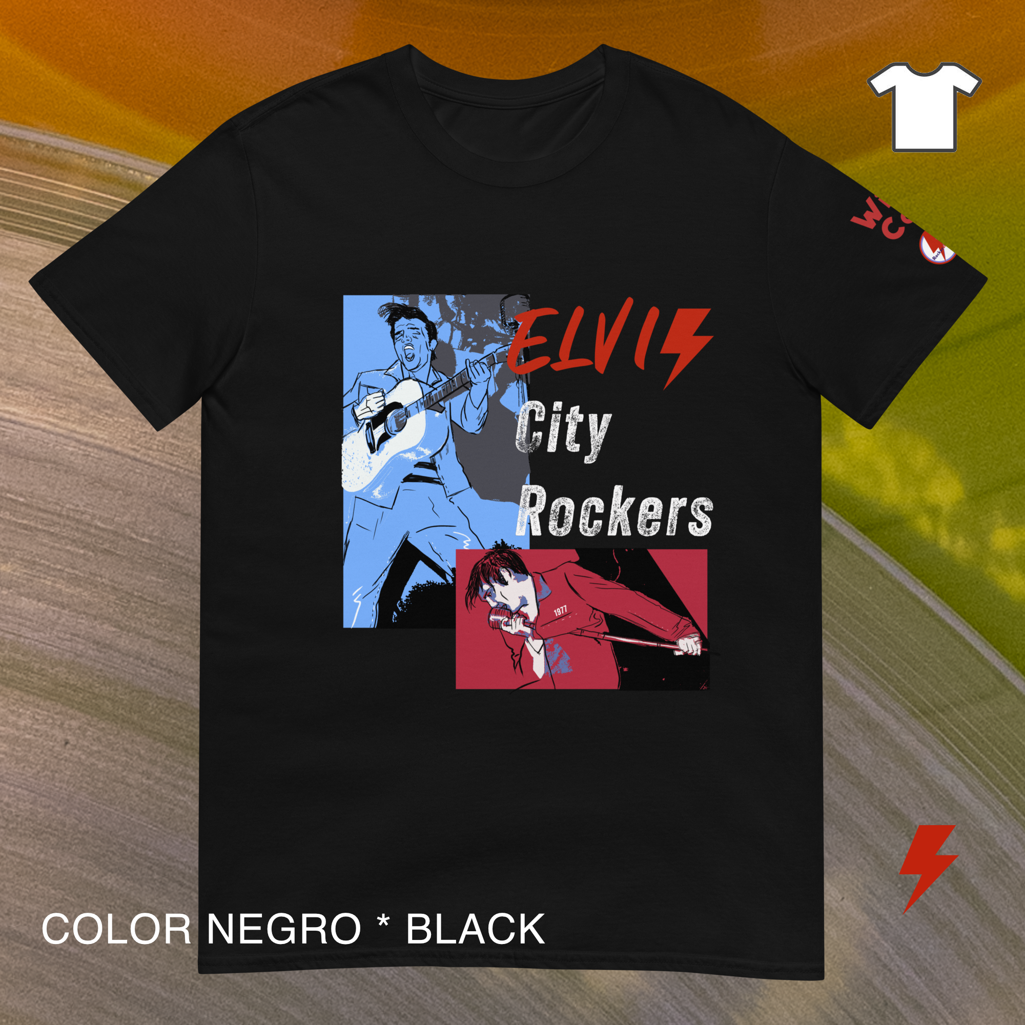 ELVIS ROCKERS camiseta recta