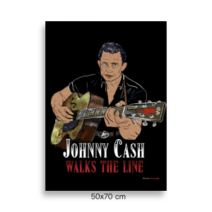 JOHNNY CASH LINE print